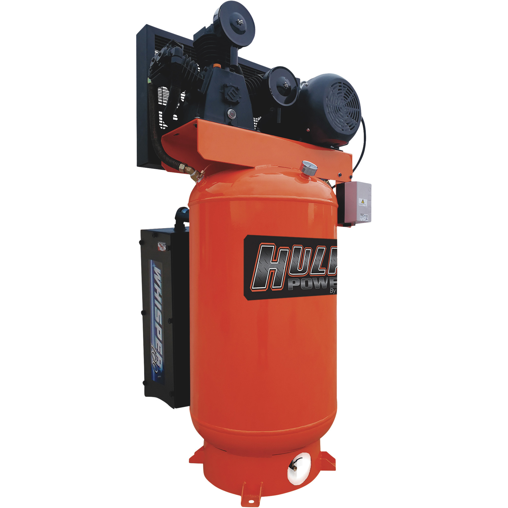 Hulk by EMAX Silent 5 HP, 2-Stage, 80-Gallon Vertical Air Compressor, 230 Volt, 1-Phase, Model# HI05V080Y1S